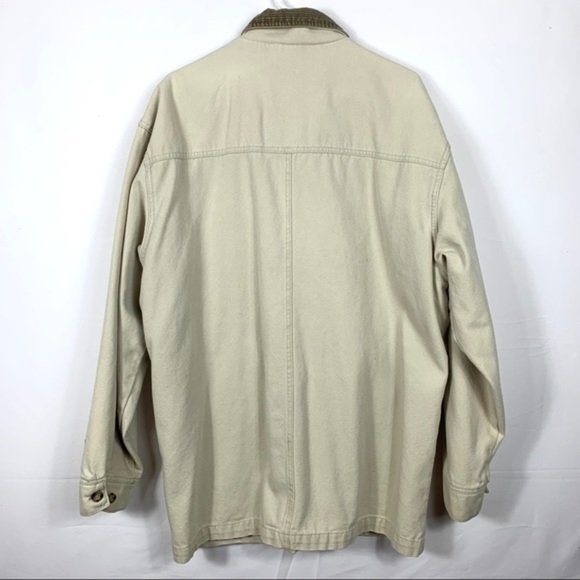 Columbia Unisex Heavy Jacket Beige zipper Sz L - Picture 8 of 12